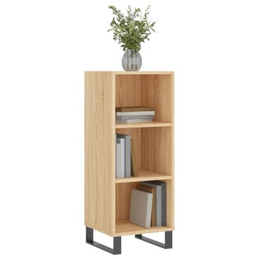 vidaXL Ντουλάπι Sonoma Δρυς 34,5x32,5x90cm από Επεξεργασμένο Ξύλο 1 τεμ.