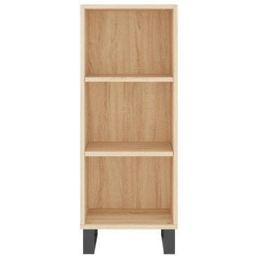 vidaXL Ντουλάπι Sonoma Δρυς 34,5x32,5x90cm από Επεξεργασμένο Ξύλο 1 τεμ.
