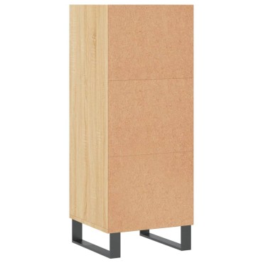 vidaXL Ντουλάπι Sonoma Δρυς 34,5x32,5x90cm από Επεξεργασμένο Ξύλο 1 τεμ.