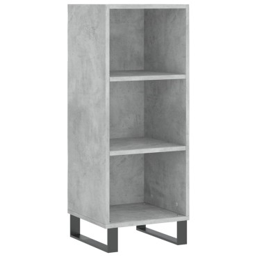 vidaXL Ντουλάπι Γκρι Σκυροδέματος 34,5x32,5x90cm Επεξεργασμένο Ξύλο 1 τεμ.
