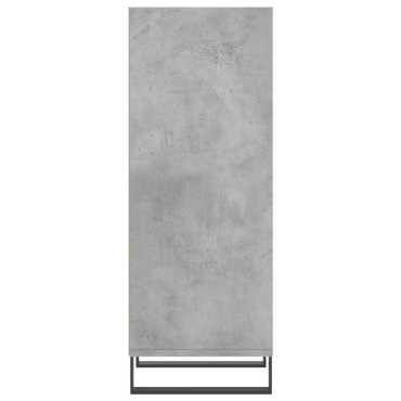 vidaXL Ντουλάπι Γκρι Σκυροδέματος 34,5x32,5x90cm Επεξεργασμένο Ξύλο 1 τεμ.