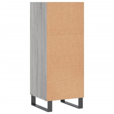 vidaXL Ντουλάπι Γκρι sonoma 34,5x32,5x90cm από Επεξεργασμένο Ξύλο 1 τεμ.