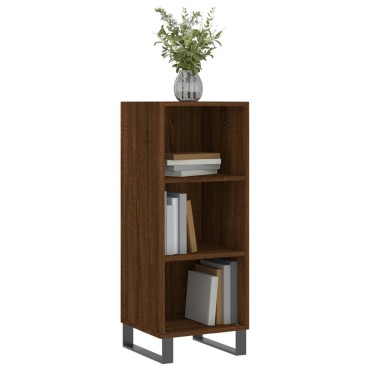 vidaXL Ντουλάπι Καφέ Δρυς 34,5x32,5x90cm Επεξεργασμένο Ξύλο 1 τεμ.