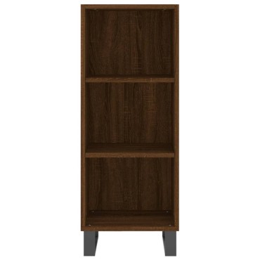 vidaXL Ντουλάπι Καφέ Δρυς 34,5x32,5x90cm Επεξεργασμένο Ξύλο 1 τεμ.