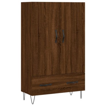 vidaXL Ντουλάπα Καφέ Δρυς 69,5x31x115cm από Επεξεργασμένο Ξύλο 1 τεμ.