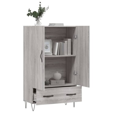 vidaXL Ντουλάπα Γκρι Sonoma 69,5x31x115cm από Επεξεργασμένο Ξύλο 1 τεμ.