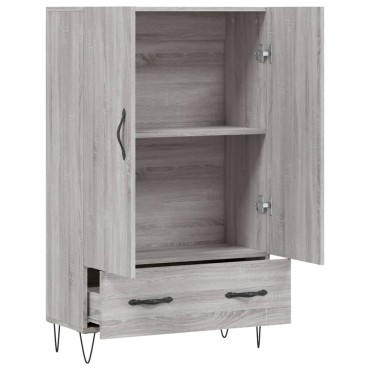 vidaXL Ντουλάπα Γκρι Sonoma 69,5x31x115cm από Επεξεργασμένο Ξύλο 1 τεμ.