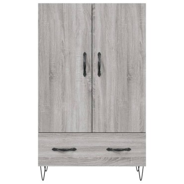 vidaXL Ντουλάπα Γκρι Sonoma 69,5x31x115cm από Επεξεργασμένο Ξύλο 1 τεμ.