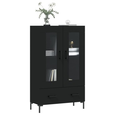 vidaXL Ντουλάπα Μαύρη 69,5x31x115cm από Επεξεργασμένο Ξύλο 1 τεμ.