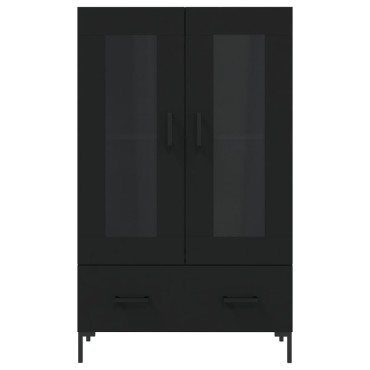vidaXL Ντουλάπα Μαύρη 69,5x31x115cm από Επεξεργασμένο Ξύλο 1 τεμ.