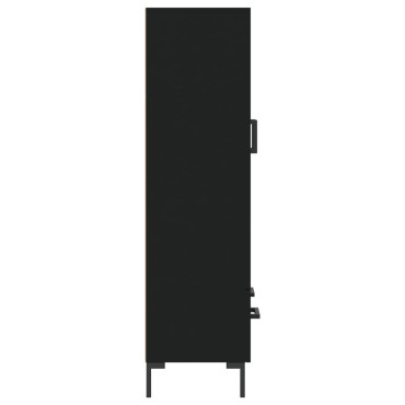 vidaXL Ντουλάπα Μαύρη 69,5x31x115cm από Επεξεργασμένο Ξύλο 1 τεμ.
