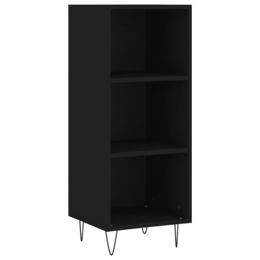 vidaXL Ντουλάπι Μαύρο 34,5x32,5x90cm Επεξεργασμένο Ξύλο 1 τεμ.