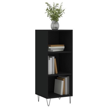 vidaXL Ντουλάπι Μαύρο 34,5x32,5x90cm Επεξεργασμένο Ξύλο 1 τεμ.