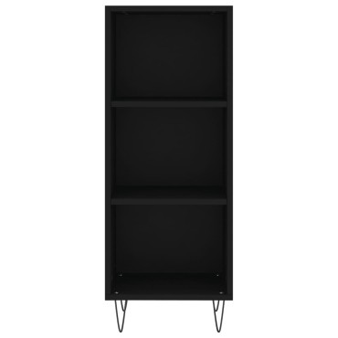 vidaXL Ντουλάπι Μαύρο 34,5x32,5x90cm Επεξεργασμένο Ξύλο 1 τεμ.