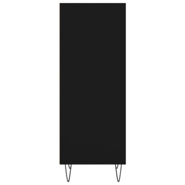 vidaXL Ντουλάπι Μαύρο 34,5x32,5x90cm Επεξεργασμένο Ξύλο 1 τεμ.