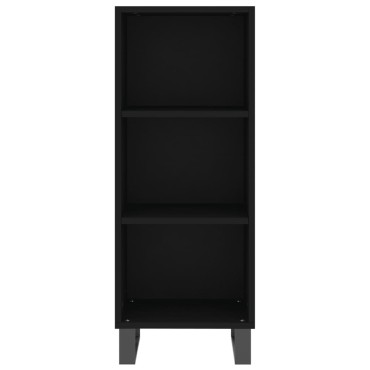 vidaXL Ντουλάπι Μαύρο 34,5x32,5x90cm Επεξεργασμένο Ξύλο 1 τεμ.