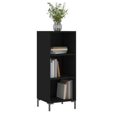 vidaXL Ντουλάπι Μαύρο 34,5x32,5x90cm Επεξεργασμένο Ξύλο 1 τεμ.
