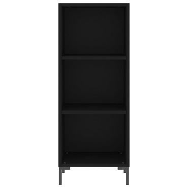 vidaXL Ντουλάπι Μαύρο 34,5x32,5x90cm Επεξεργασμένο Ξύλο 1 τεμ.