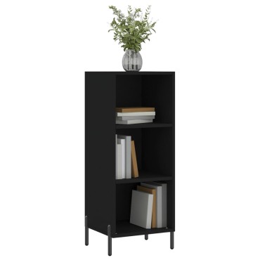 vidaXL Ντουλάπι Μαύρο 34,5x32,5x90cm Επεξεργασμένο Ξύλο 1 τεμ.