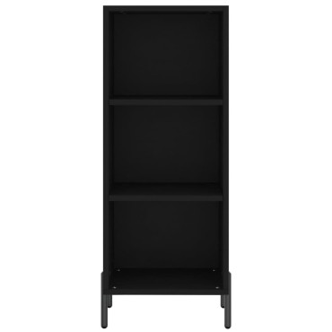 vidaXL Ντουλάπι Μαύρο 34,5x32,5x90cm Επεξεργασμένο Ξύλο 1 τεμ.