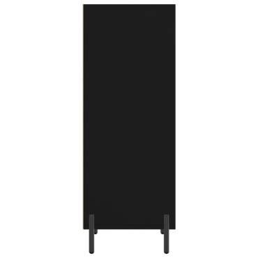 vidaXL Ντουλάπι Μαύρο 34,5x32,5x90cm Επεξεργασμένο Ξύλο 1 τεμ.