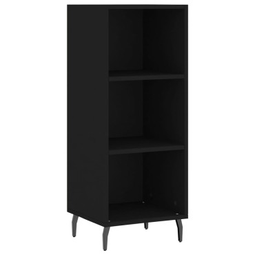 vidaXL Ντουλάπι Μαύρο 34,5x32,5x90cm Επεξεργασμένο Ξύλο 1 τεμ.