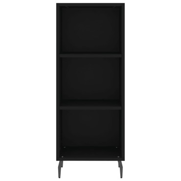 vidaXL Ντουλάπι Μαύρο 34,5x32,5x90cm Επεξεργασμένο Ξύλο 1 τεμ.