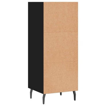 vidaXL Ντουλάπι Μαύρο 34,5x32,5x90cm Επεξεργασμένο Ξύλο 1 τεμ.