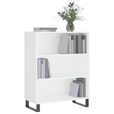 vidaXL Ραφιέρα Λευκή 69,5x32,5x90cm από Επεξεργασμένο Ξύλο 1 τεμ.