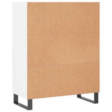 vidaXL Ραφιέρα Λευκή 69,5x32,5x90cm από Επεξεργασμένο Ξύλο 1 τεμ.
