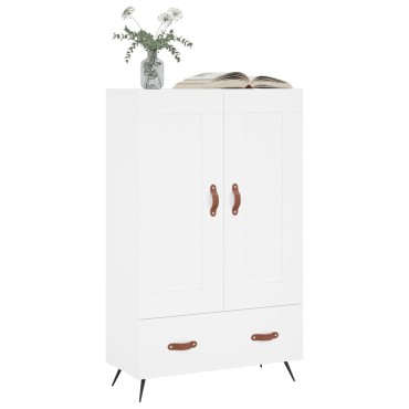 vidaXL Ντουλάπα Λευκή 69,5x31x115cm από Επεξεργασμένο Ξύλο 1 τεμ.