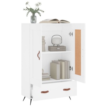 vidaXL Ντουλάπα Λευκή 69,5x31x115cm από Επεξεργασμένο Ξύλο 1 τεμ.
