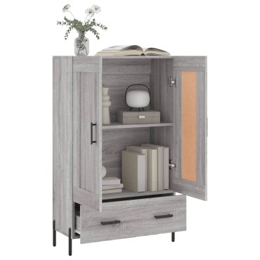 vidaXL Ντουλάπα Γκρι Sonoma 69,5x31x115cm από Επεξεργασμένο Ξύλο 1 τεμ.