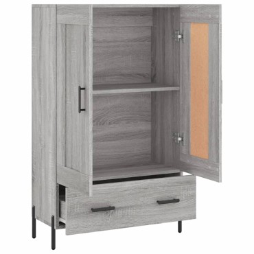 vidaXL Ντουλάπα Γκρι Sonoma 69,5x31x115cm από Επεξεργασμένο Ξύλο 1 τεμ.