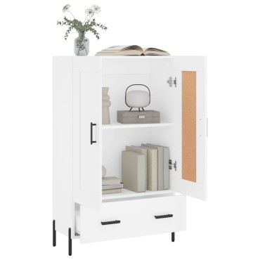 vidaXL Ντουλάπα Λευκή 69,5x31x115cm από Επεξεργασμένο Ξύλο 1 τεμ.