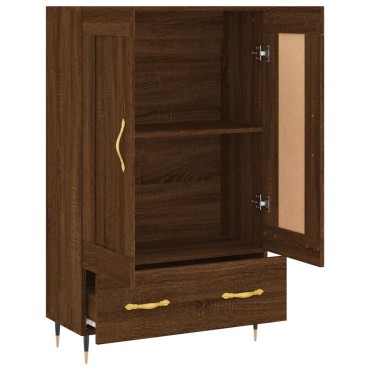 vidaXL Ντουλάπα Καφέ Δρυς 69,5x31x115cm από Επεξεργασμένο Ξύλο 1 τεμ.