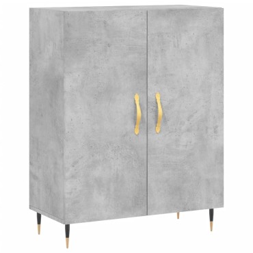 vidaXL Ντουλάπι Γκρι Σκυροδέματος 69,5x34x90cm Επεξεργασμένο Ξύλο 1 τεμ.