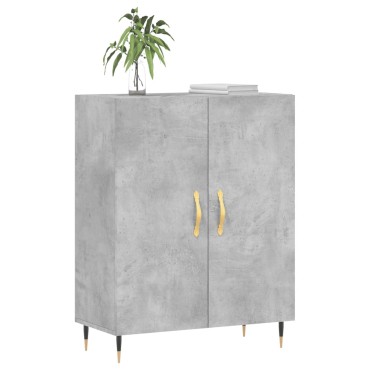 vidaXL Ντουλάπι Γκρι Σκυροδέματος 69,5x34x90cm Επεξεργασμένο Ξύλο 1 τεμ.