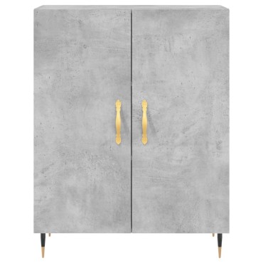 vidaXL Ντουλάπι Γκρι Σκυροδέματος 69,5x34x90cm Επεξεργασμένο Ξύλο 1 τεμ.