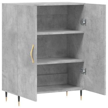 vidaXL Ντουλάπι Γκρι Σκυροδέματος 69,5x34x90cm Επεξεργασμένο Ξύλο 1 τεμ.