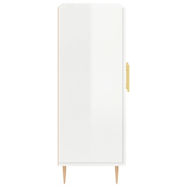 vidaXL Ντουλάπι Γυαλιστερό Λευκό 69,5x34x90cm Επεξεργασμένο Ξύλο 1 τεμ.