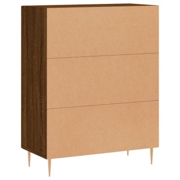 vidaXL Ντουλάπι Καφέ Δρυς 69,5x34x90cm Επεξεργασμένο Ξύλο 1 τεμ.