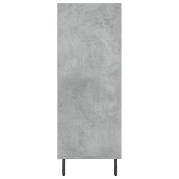 vidaXL Ραφιέρα Γκρι Σκυροδεμ. 69,5x32,5x90cm από Επεξεργ. Ξύλο 1 τεμ.