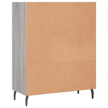 vidaXL Ραφιέρα Γκρι Sonoma 69,5x32,5x90cm από Επεξεργασμένο Ξύλο 1 τεμ.