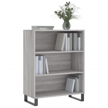 vidaXL Ραφιέρα Γκρι Sonoma 69,5x32,5x90cm από Επεξεργασμένο Ξύλο 1 τεμ.