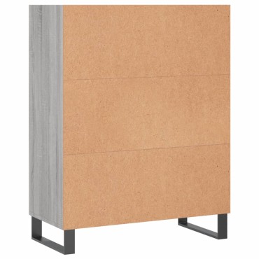 vidaXL Ραφιέρα Γκρι Sonoma 69,5x32,5x90cm από Επεξεργασμένο Ξύλο 1 τεμ.