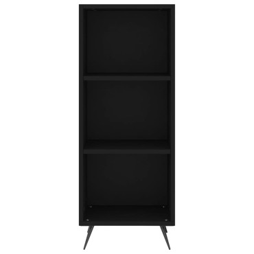 vidaXL Ραφιέρα Μαύρη 34,5x32,5x90cm από Επεξεργασμένο Ξύλο 1 τεμ.