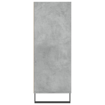 vidaXL Ραφιέρα Γκρι Σκυροδεμ. 69,5x32,5x90cm από Επεξεργ. Ξύλο 1 τεμ.