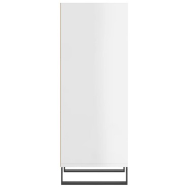 vidaXL Ντουλάπι Γυαλιστερό Λευκό 34,5x32,5x90cm Επεξεργ. Ξύλο 1 τεμ.