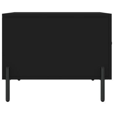 vidaXL Τραπεζάκι Σαλονιού Μαύρο 50x50x40cm από Επεξεργασμένο Ξύλο 1 τεμ.